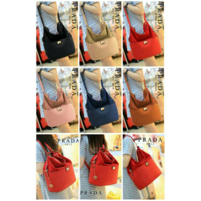 Ready Stock 😍PRADA HOBO Tote Bag