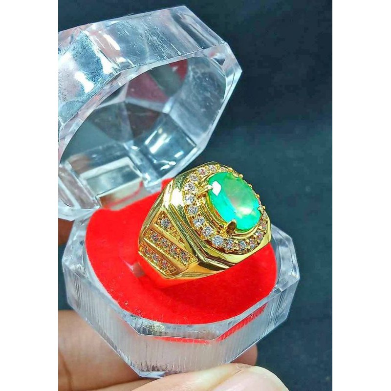 batu emerald beryl/ zamrud Colombia asli natural