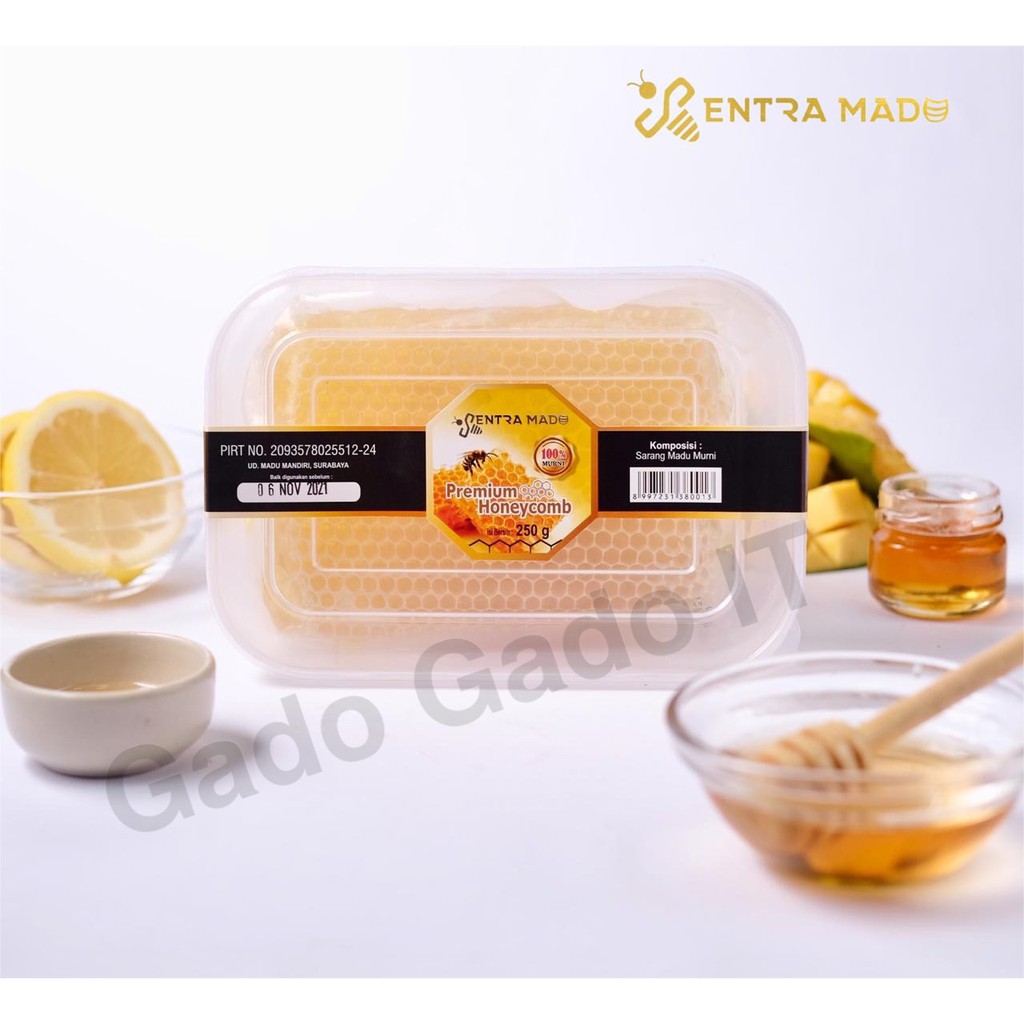 

SARANG MADU SENTRA MADU HONEYCOMB PURE RAW HONEY 250gr 100% MADU MURNI