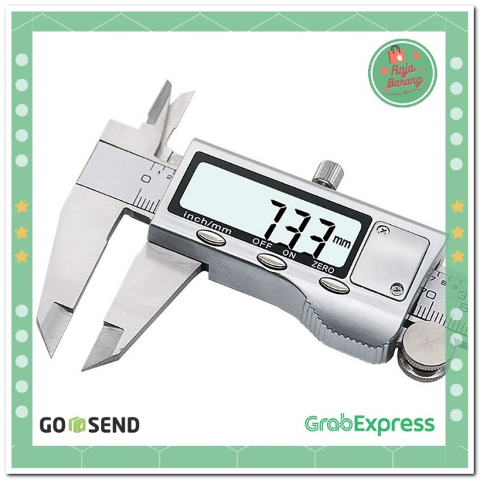 

Jangka Sorong Digital Lcd Vernier Caliper Micrometer 15Cm - Stainless