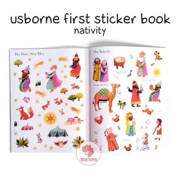 Zoetoys Usborne First Sticker Book 1 | Aktivitas Menempel Stiker Anak | Mainan Edukasi