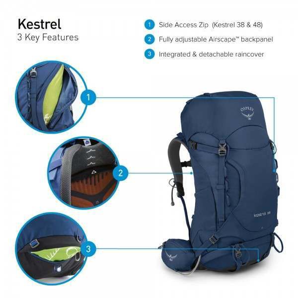 Tas Carrier Osprey Kestrel 48