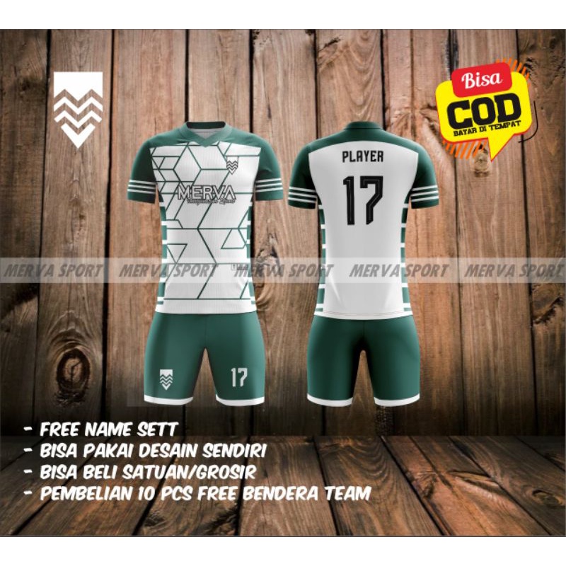 Jersey Futsal / Sepak Bola Stelan Full Printing (Gratis Nama & Logo Team)