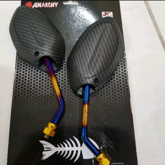 Spion Carbon Karbon Batang Gagang Twotone 2tone Bakar Beat