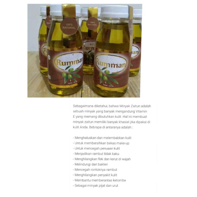 

minyak zaitun rumman