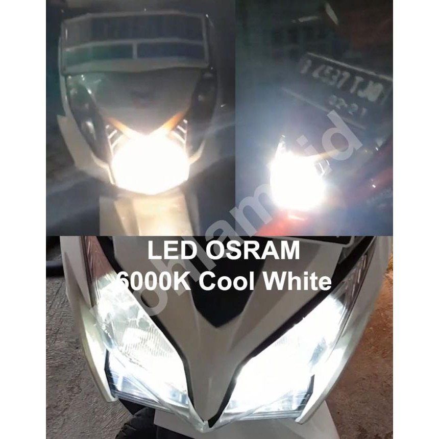 Lampu Motor Led Osram Xeon Rc Fi (Putih) Bohlam H6 M5 T19 Ac Dc Bohlamhid Segera Beli