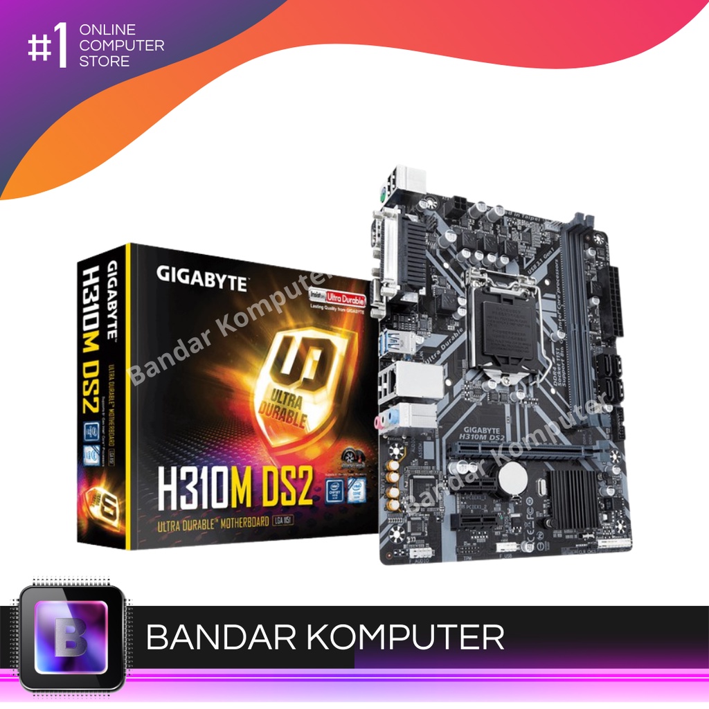 MOTHERBOARD GIGABYTE H310M Ds2 RESMI