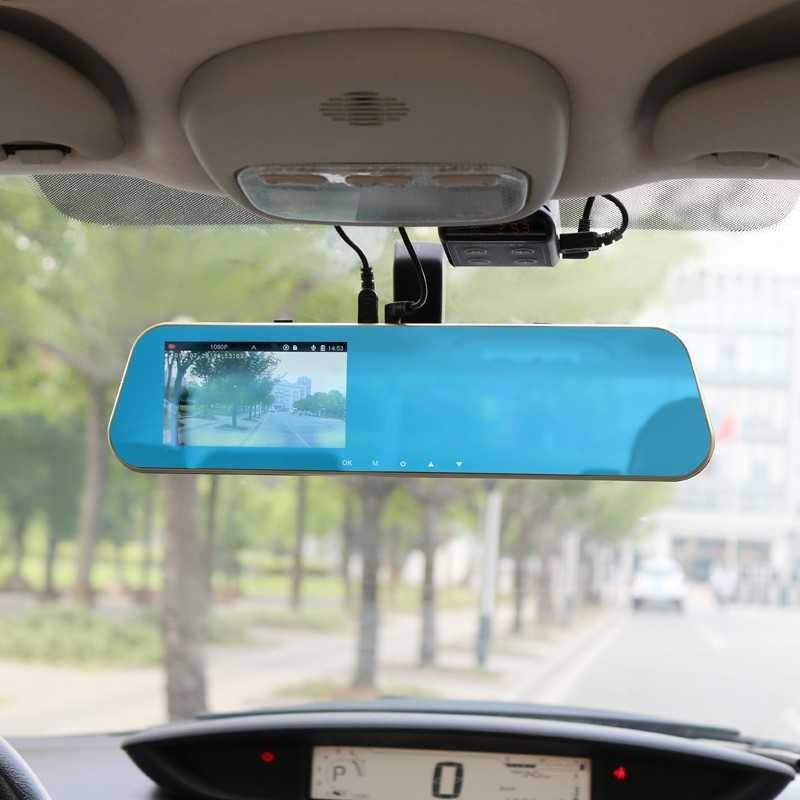 Kaca Spion DVR Dual Kamera 1080P 4.3 Inch Display - YX598