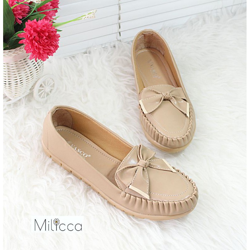 Milicca Breylina Sepatu Flat wanita Flat Shoes Sol Karet