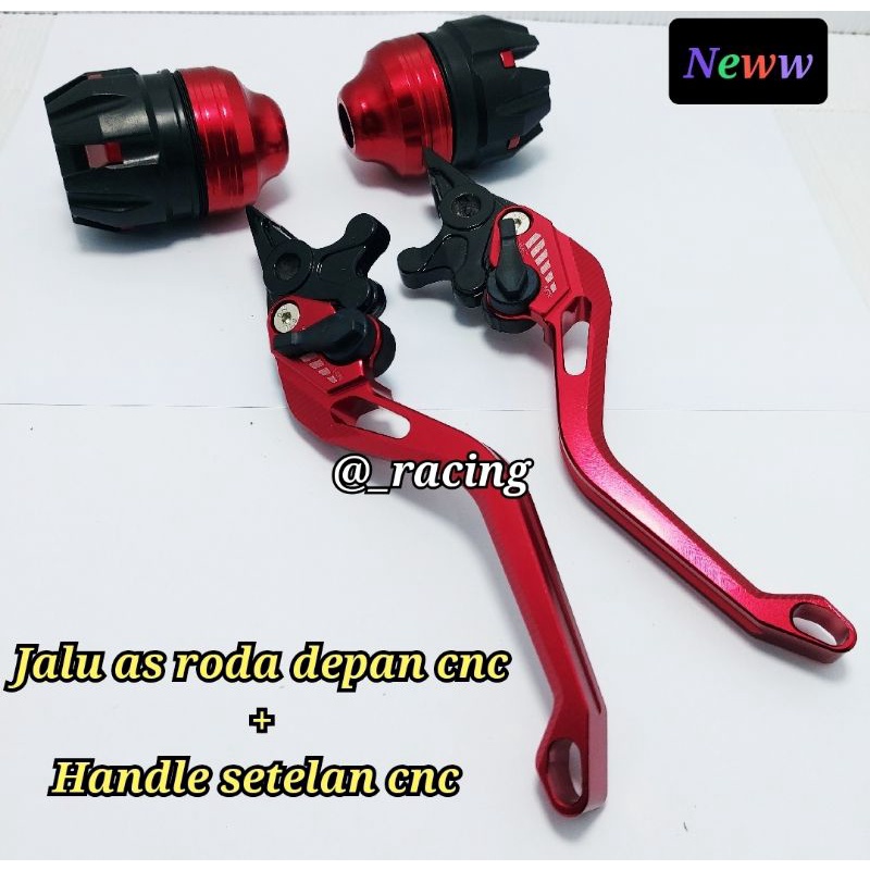 Handle rem nmax setelan nmax old nmax new 2020 2021 dan jalu as roda depan merah