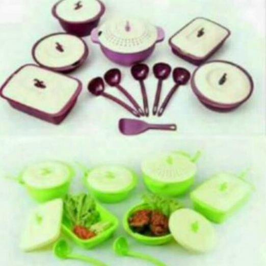 Asvita Emerald Set 6Pcs Tempat Sayur