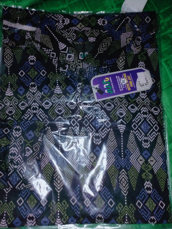 Dgm Fashion  Kemeja Batik Pria Lengan Panjang Songket /kemeja Tribal 5894