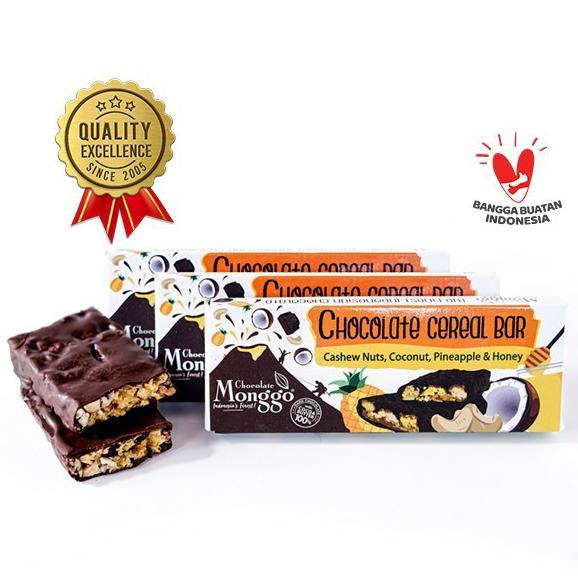 

Cereal Bar 50g| Chocolate Monggo| Cemilan Sehat Healthy Snack Granola - Cereal Bar