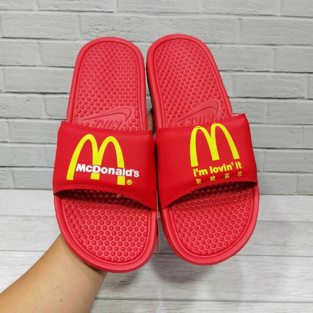 Nike x McDonald's FULL MERAH Sendal Slide