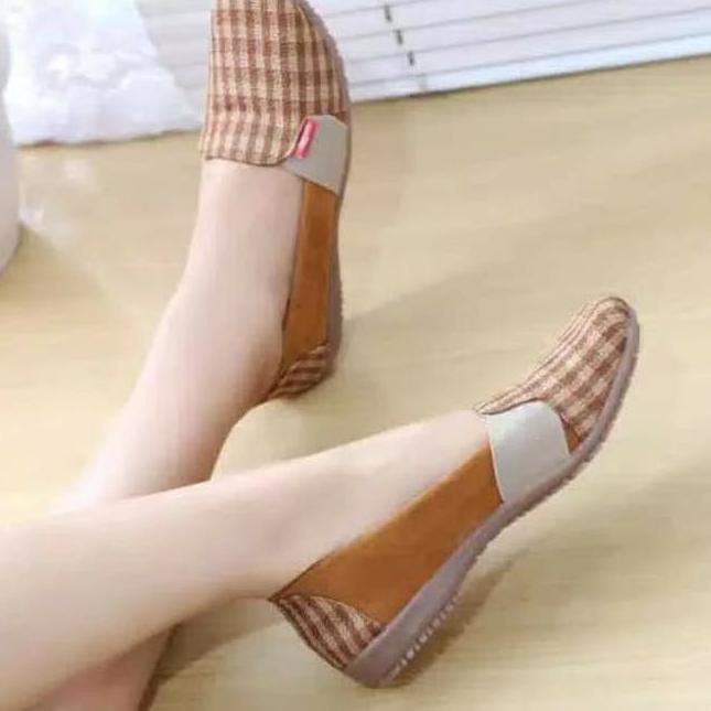 Sepatu Wanita Terbaru Kekinian Import Casual Branded Original ZR 11 flatshoes 1E6