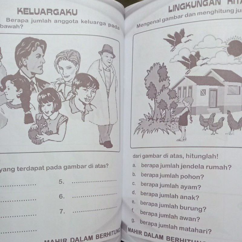 Buku Mahir Dalam Berhitung Paud Tk