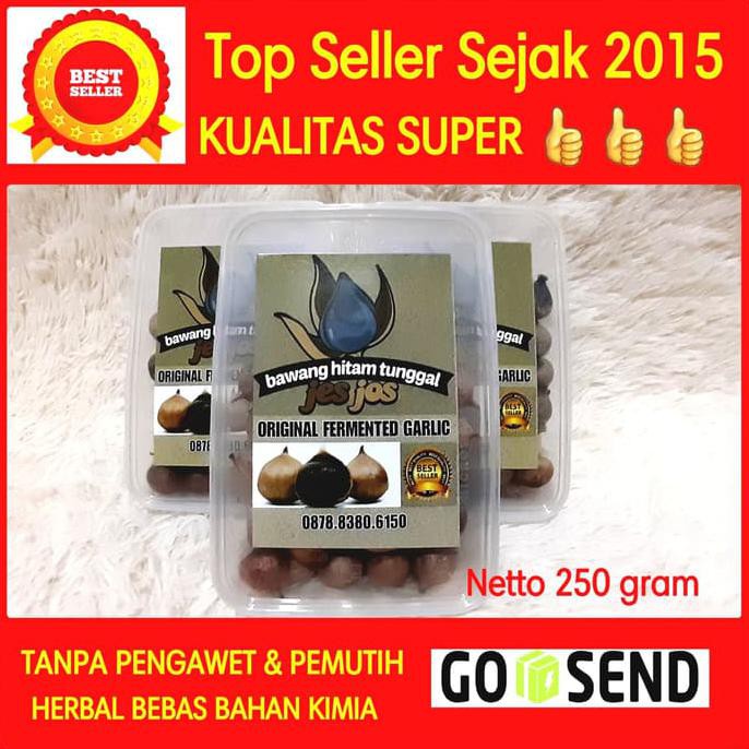 

Bawang Hitam Tunggal Lanang (Black Garlic) 250 Gram | By Khanza Store