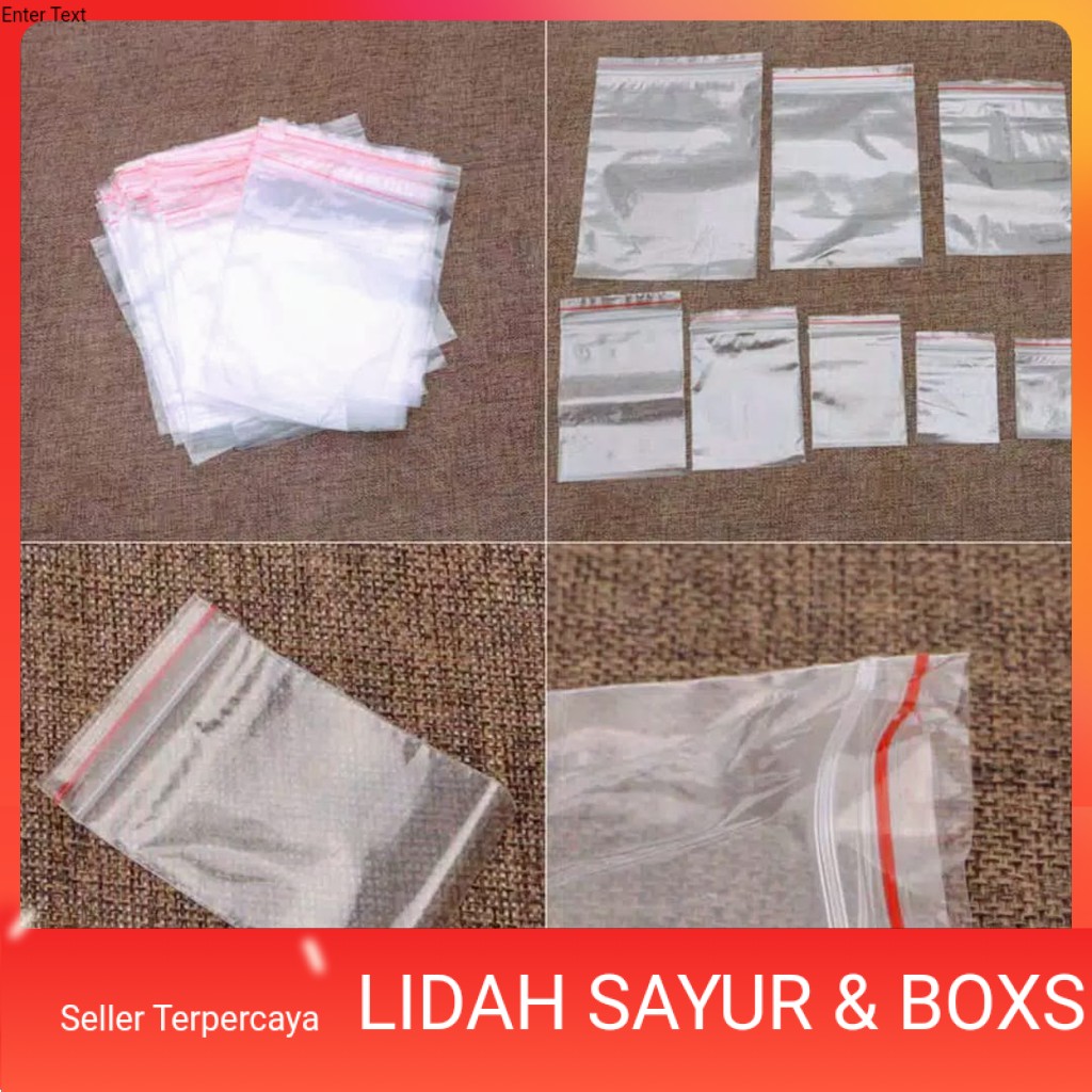 plastik klip isi 100 lembar cetik c-tik ctik ukuran 4*6 5*8 6*10 7*10 8*12 8,7*13 ziplock seal zip