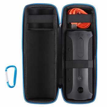 [ BISA COD ] Travel EVA Hard Case for Speaker Outdoor JBL Flip 4 – Black