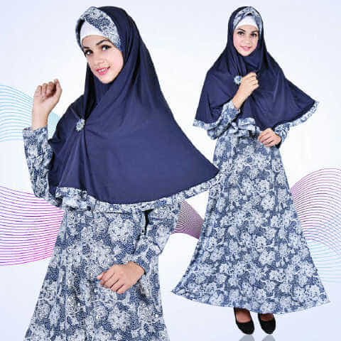 [Syari diani lavender FT] gamis wanita jersey lavender