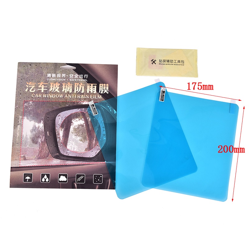 # Kaos T-Shirt Wanita Lengan Pendek Motif Print #2pcs Stiker Film Anti Kabut / Hujan Untuk Kaca Spion Mobil