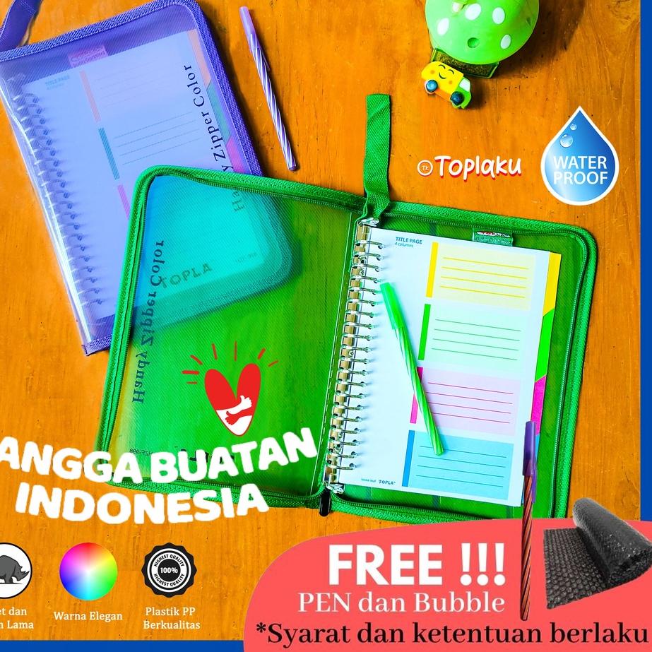 

Buku Binder Transparan B5 Resleting 26 Ring Bening Notebook Kuliah Note Clear Aesthetic Transparant