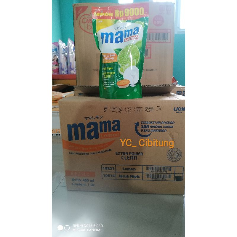 COD Mama Lemon Sabun Cuci Piring 450 ml Refill Jerul Nipis Extra Power Clean Hilagkan Lemak bau makanan