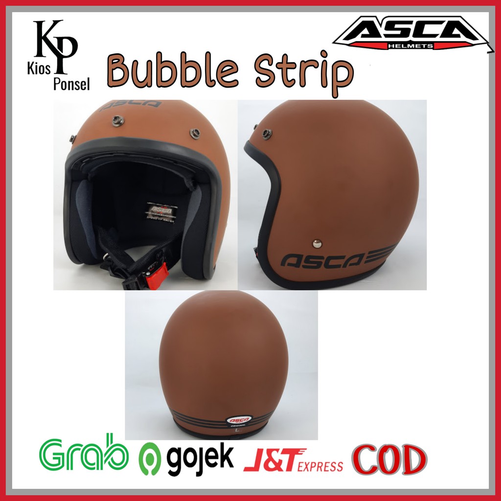 Asca Helm Bogo Bubble Strip SNI