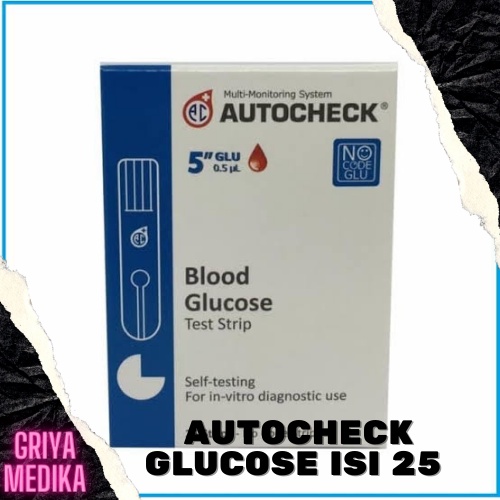 STRIP AUTOCHECK Glucose/GULA DARAH - ISI 25 STRIP