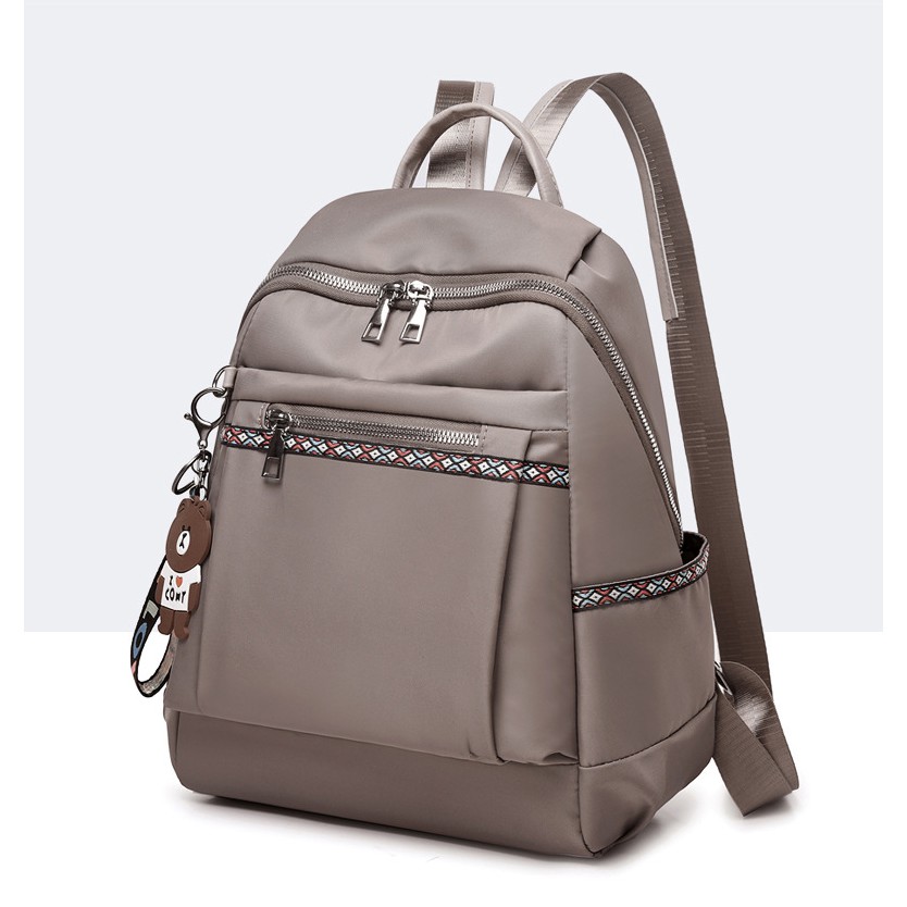 BJ42228 - BLACK/GRAY/RED TAS RANSEL BACKPACK PUNGGUNG NYLON TAS WANITA FASHION IMPORT MODIS ELEGAN TERMURAH TERLARIS TERBARU BAGSTORE JAKARTA TAS BATAM VC89466 DJ2727 LT1388 EL692 BQ2228 JTF1079 KPC8918 CR7009