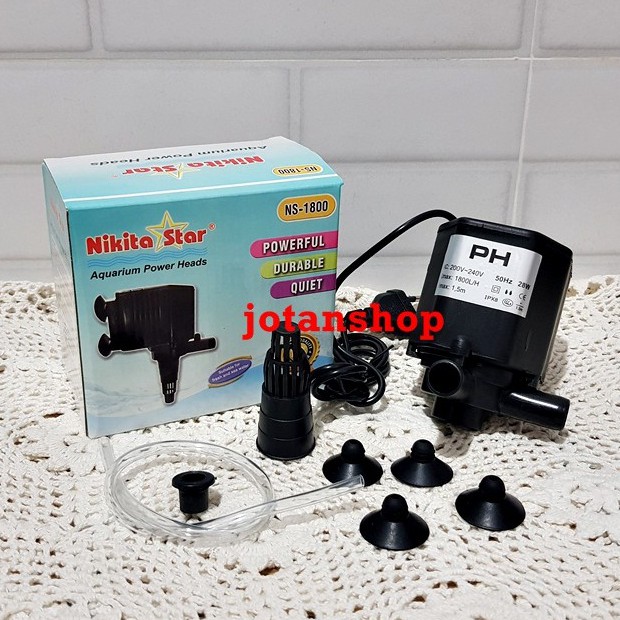 NIKITA STAR NS 1800 NS1800 Power Head Mesin Pompa Aquarium Aquascape powerheads