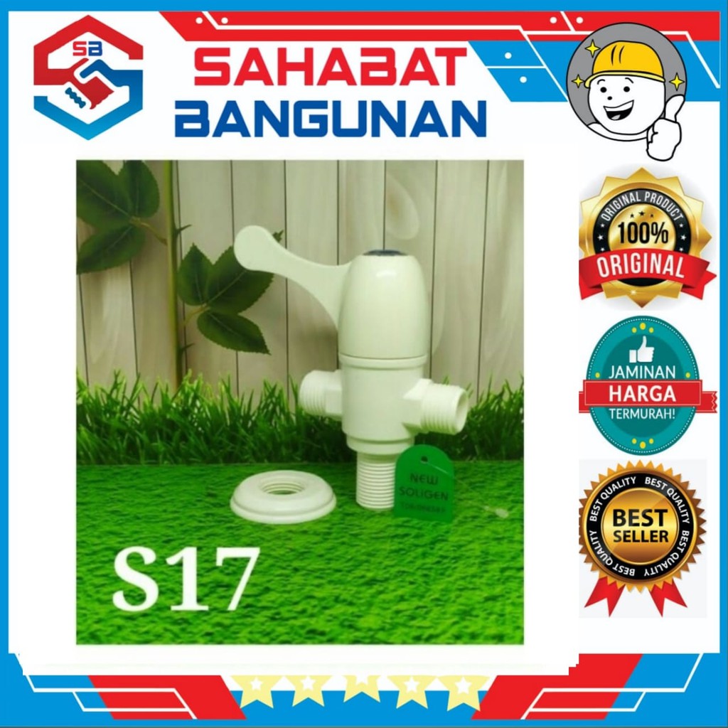 KRAN SHOWER TEE CABANG 2 SOLIGEN ENGKOL - KRAN SHOWER TEE PLASTIK SOLIGEN - KRAN SHOWER PVC SOLIGEN