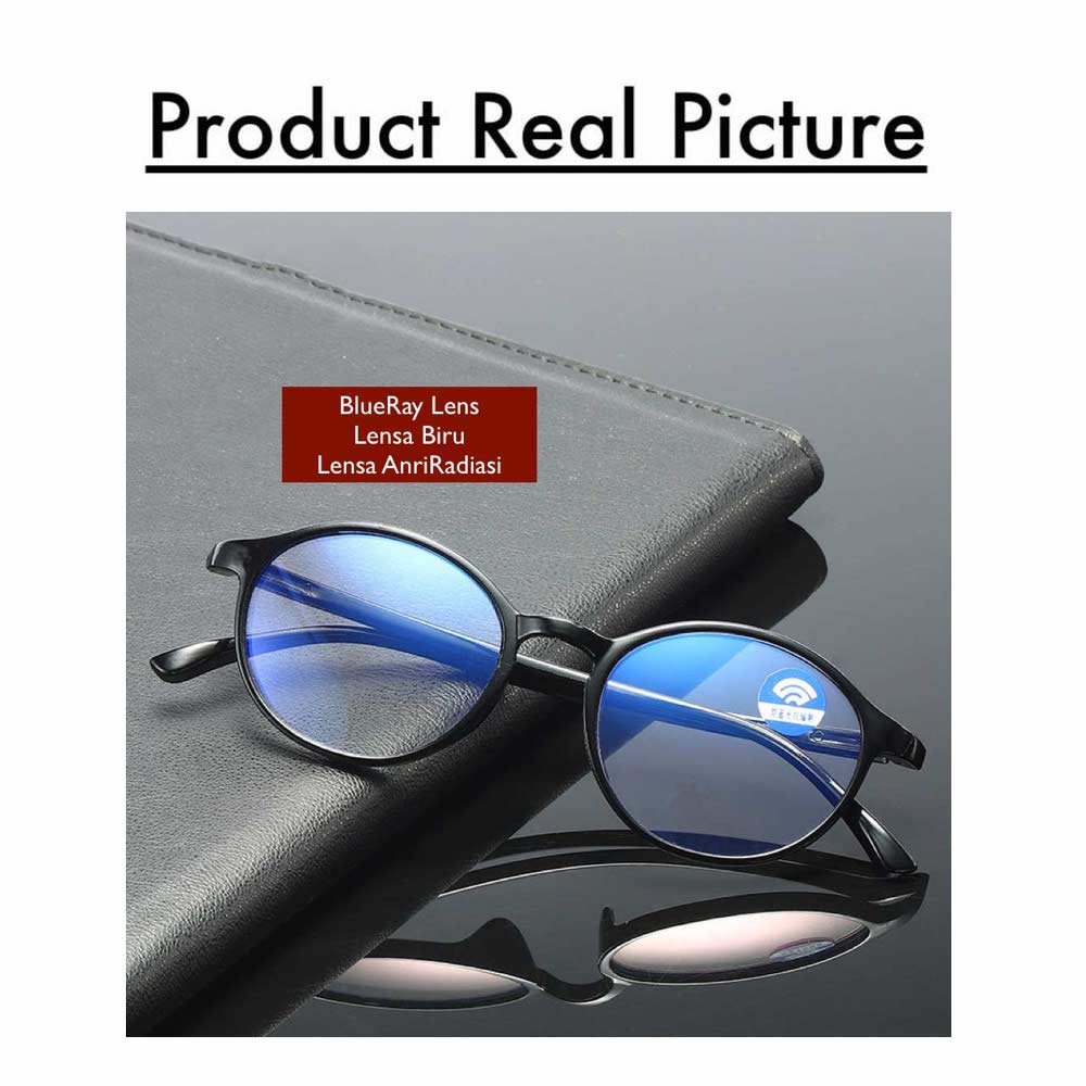 Kacamata Baca Plus Anti Radiasi Blue Ray Lens (Design Korea) Pria dan Wanita - HM874 ( Group )