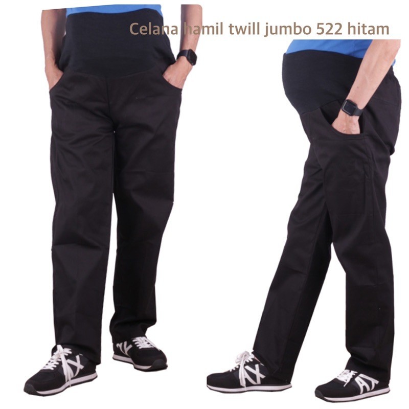 Celana hamil twill jumbo 522 celana big size