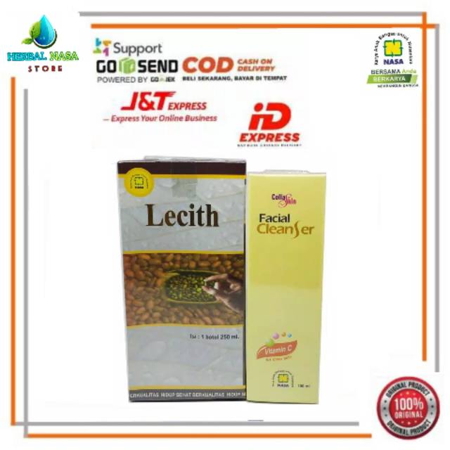 PAKET PENGHILANG FLEK HITAM / JERAWAT / LECITHIN - COLLASKIN NASA