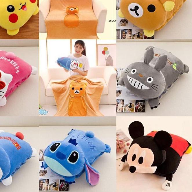 Balmut Karakter Selimut Bantal Anak Lembut Import