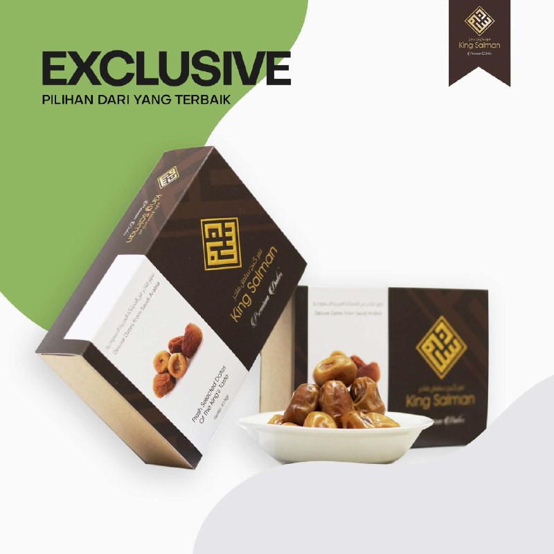 

Kurma King Salman Korma Madu premium Saudi Arabia Berat 415 Gram