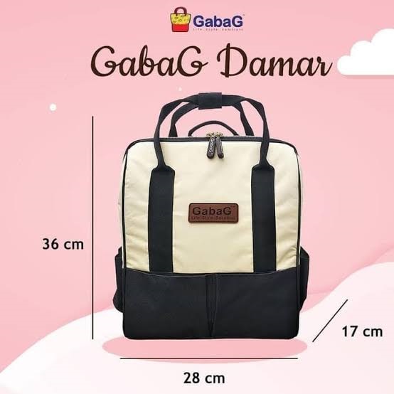 Gabag Cooler Bag Backpack Adina / Lemon / Mandy / Damar / Ryu - Tas Bayi - Tas Cooler Pendingin Asi Bayi