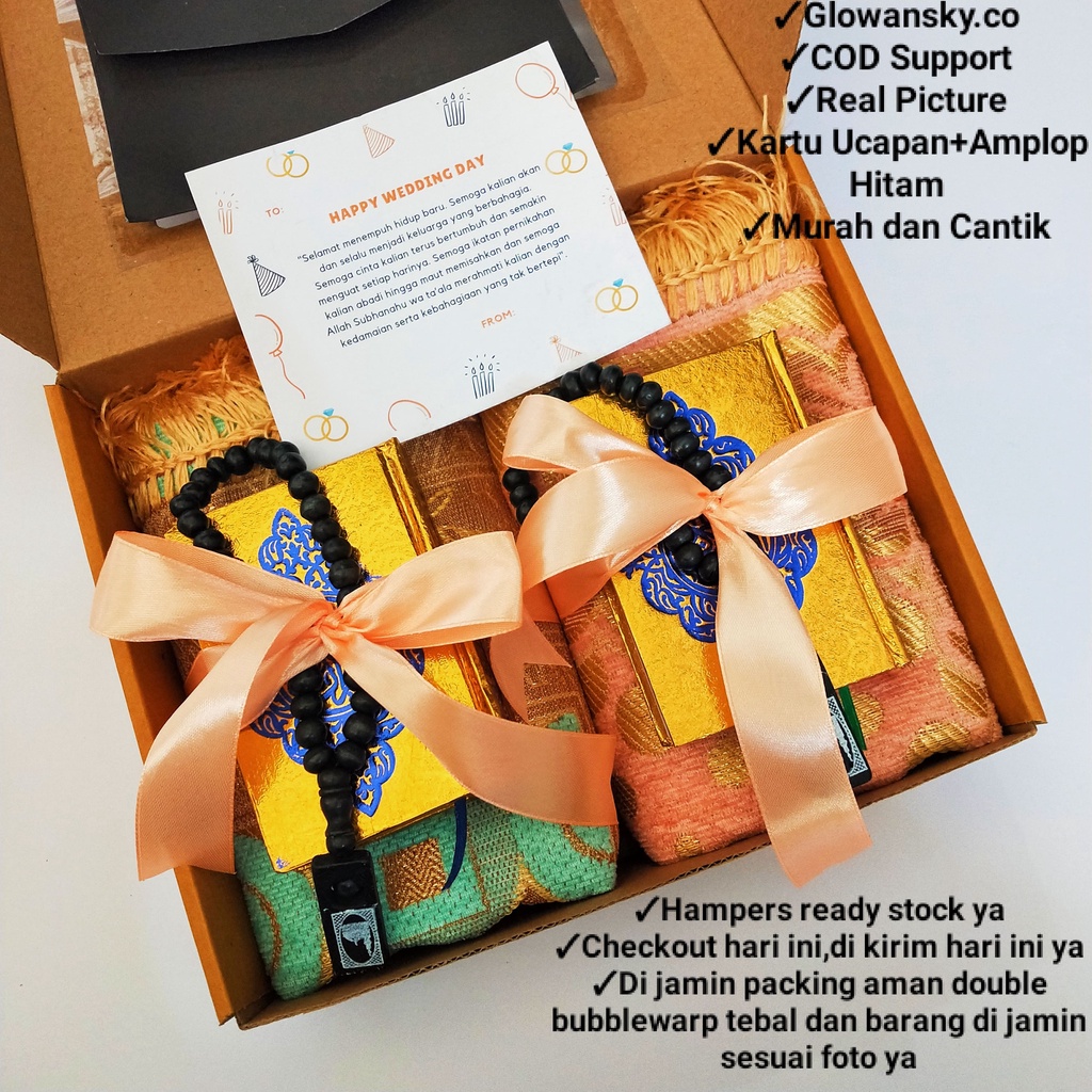 Kado Pernikahan | Souvenir Pernikahan | Hampers Pernikahan | Kado Nikahan | Sajadah Travel | Sajadah