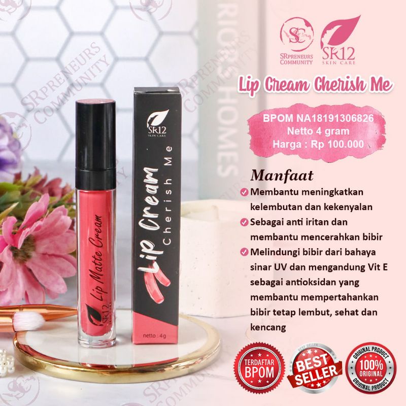 LIP CREAM MATTE SR12 LIP MATTE LIP CREAM SR 12 NUDE BERRY SWEET PINK CHERISH ME HONEY BERRY 01 04 13