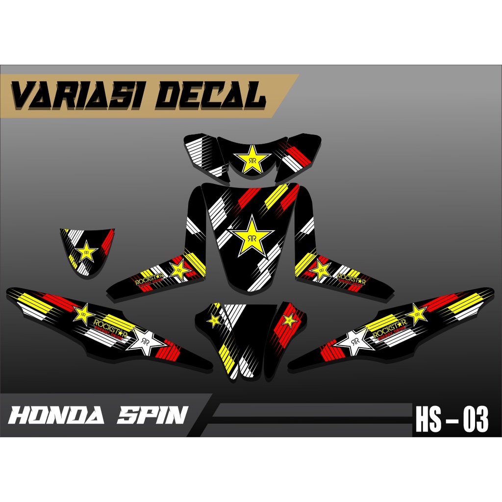 Decal Spin 125 Full Body Stiker Spin 125 Full Body Dekal Spin 125 Full Body HS-03