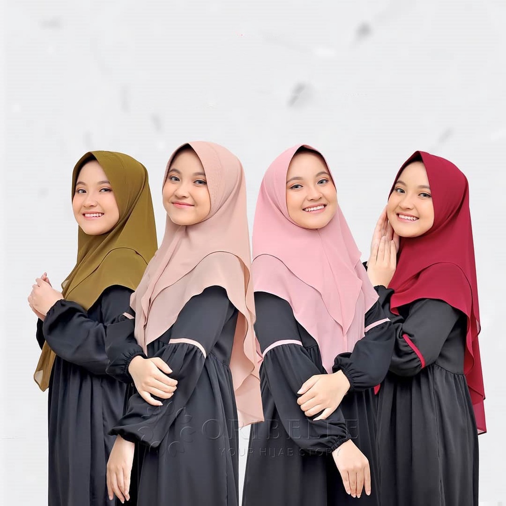 MRA - Baju Gamis Anak 8-11 Thn Baju Muslim Anak Perempuan SENJA KIDS Set Hijab