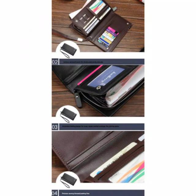 Wallet Dompet Kulit Pria Wanita Import Premium Quality Keren Gaya Banyak Slot Kartu