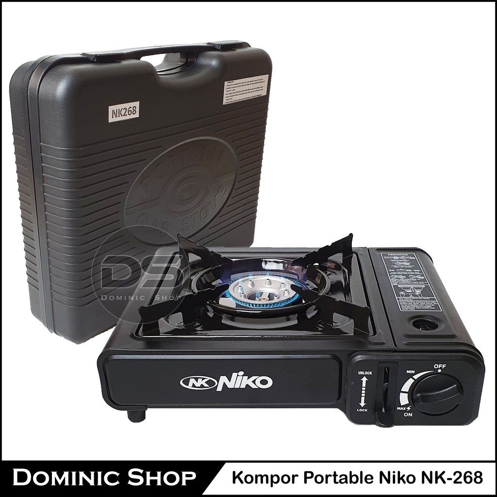 Kompor Gas Portable Niko 268 2in1 NK268C / NK-268C / 1 tungku Garansi Resmi 1 tahun