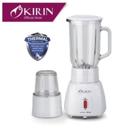 Kirin Blender Gelas Kaca 1 Liter 1L Pisau Stainless KBB-250GL Garansi