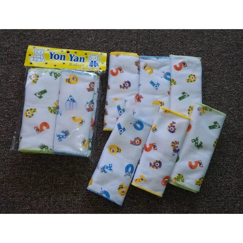 PROMO 6 Pcs Gurita Bayi Yon Yan - Gurita Rekat Bayi - Warna Dasar Putih Bermotif