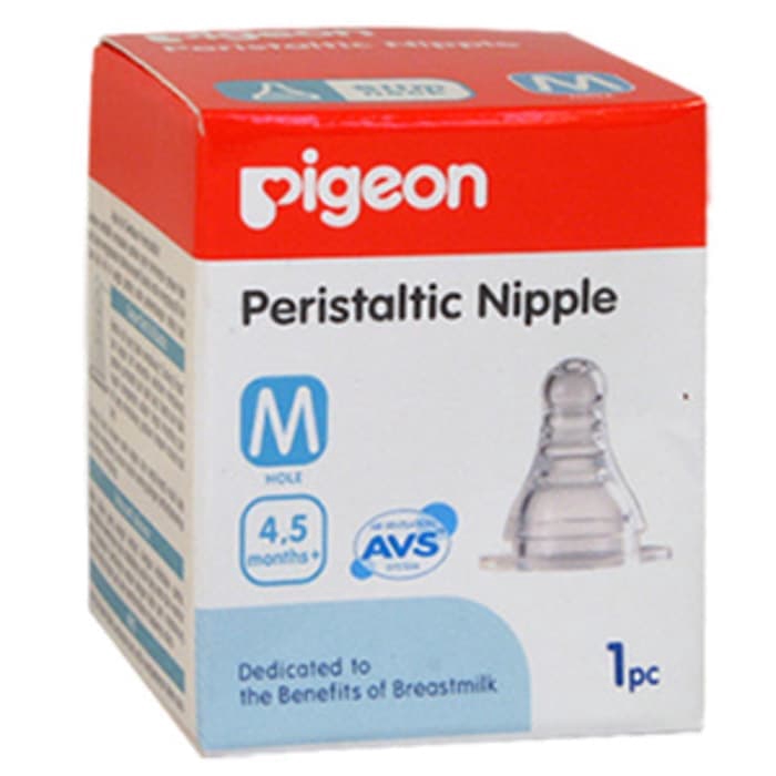 Pigeon Peristaltic Nipple Slim Neck  s/m/l/y / Dot Botol Susu