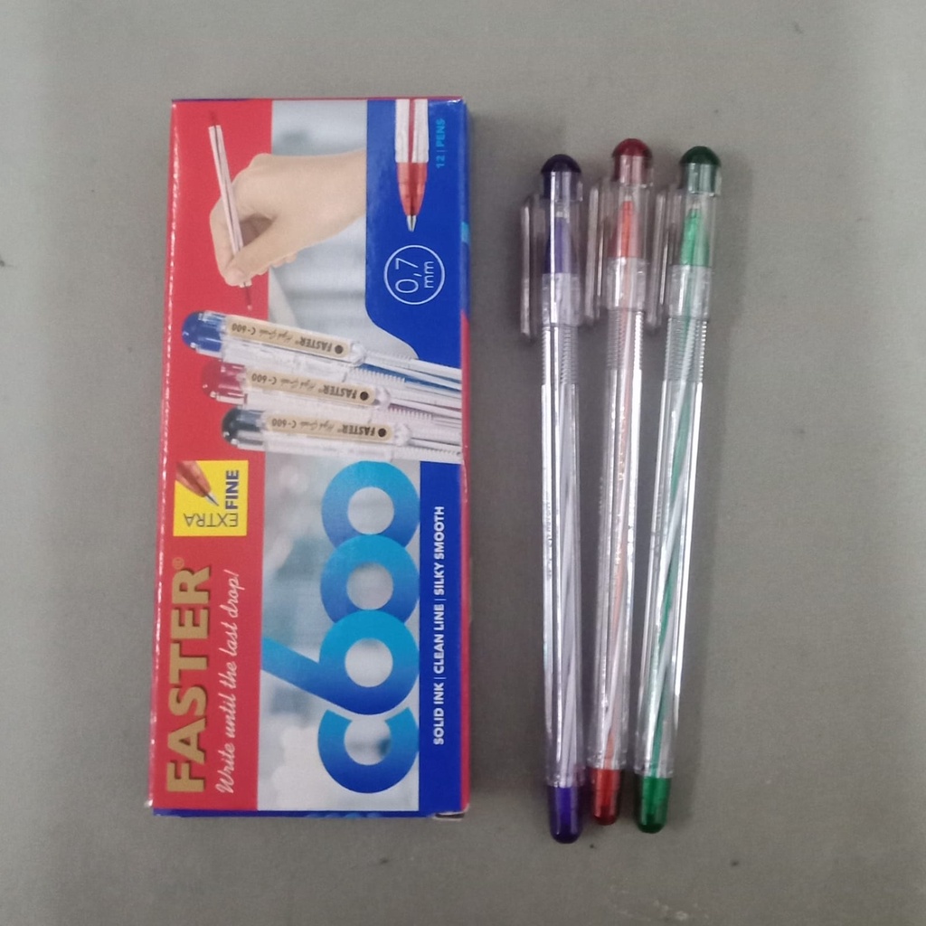 Pulpen Faster C600 ISI 12 PCS
