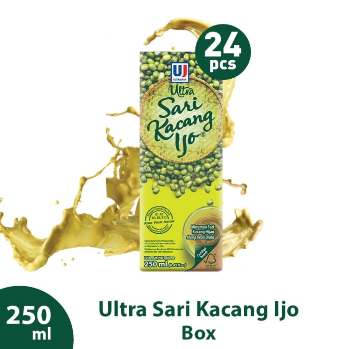 

Ultra Sari Kacang Ijo 250 mL Box (1 Box = 24 Pcs) (BERKUALITAS)
