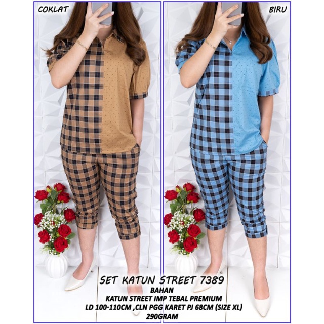 Setelan Katun Kotak 7389 /ld 100-110